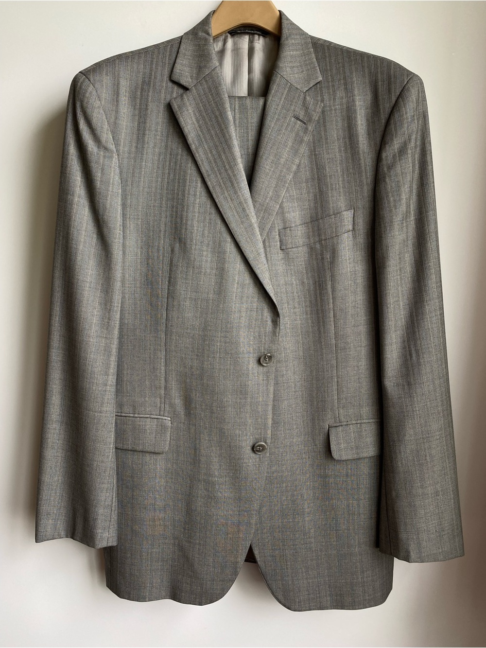 Jack Victor Loro Piana Zelander Wool Side Vent 2 Piece Suit 42/36